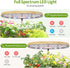 12 Pods Hydroponics Growing System Indoor Herb Garden with LED Growth Lamp Smart Water Pump Plant Germination Kit (No