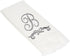 Avanti Linens Fingertip Towel, Soft Cotton Towel (Monogram Collection, Initial K), White