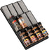 Spice Drawer Organizer - 3 Tier Kitchen Spice Rack Organizer for Drawer, Non-Skid Storage Tray