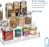 iDesign 3-Tier Spice Rack Organizer, Clear, Made in USA