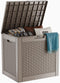 ROJIK Outdoor Storage Housing Deck Box - Waterproof Patio Furniture, Garden Tools,