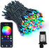 PMS Smart WiFi LED Christmas Lights, APP-Controlled RGB Fairy String Lights, Ideal for