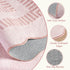 5ft Washable Area Rugs for Living Room, Solid Pink Non Slip Rugs for Bedroom Girls, Stain Resistant Scalloped Soft