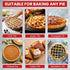 Tart Pan with Removable Bottom - 9 Inch Non-stick Round Carbon Steel Deep Fluted Pie Pan