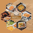 Non-Stick Disposable Air Fryer Aluminum Foil Liners, 50PCS Square 8 * 8 Inch for Oven & Grill