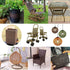 Wicker Repair Material, Flat Synthetic Rattan Weaving Plastic for Chair Table Storage Basket Repair (Coffee Gradient B)
