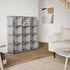 12 Closet Mavivegue Book Shelf, Cube Storage Organizer, DIY Bookcase, Metal Cube Bookshelf, Cubbies Storage Organizer