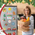 30 Christmas Theme Fridge Stickers, Santa Claus Snowman Dwarf Decorations for Kitchen Garage and Car