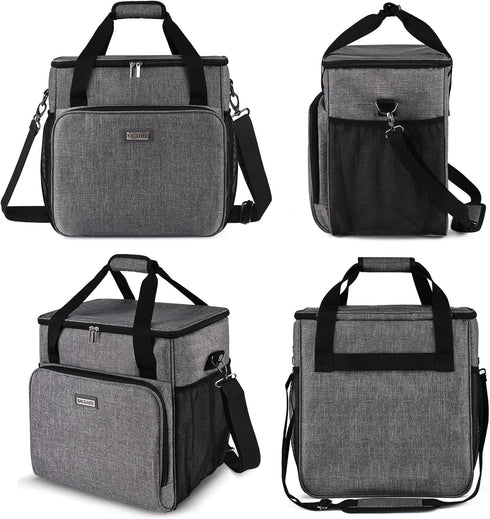 BAGLHER Coffee Maker Storage Bag, Waterproof Travel Organizer Case for Kering Machines, Grey