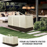 AIGOTSUKI 68" 30" 20" 1 Pack) Cushion Storage Bag Waterproof Outdoor Cushions Storage Bag L x W x H Large Patio