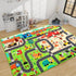 Mfmiudole 59"39.4" Kids Rug Play Mat for Toy Cars, Construction Site Road Traffic for Playroom Kids City Engineering