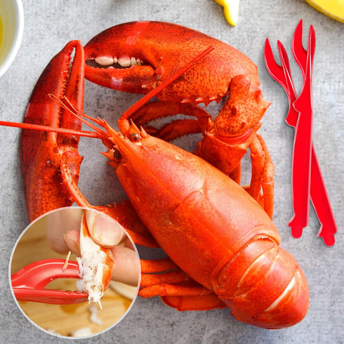 ALDMIO 20Pcs Crab Legs Crackers, Crackers Picks Tools Crab Cracker and Tools for Lobster Crayfish, Easy Opener