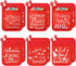 WILLBOND 12 Pieces Christmas Pot Holders, Funny Heat Resistant Oven Mitts for Baking Cooking (Christmas)