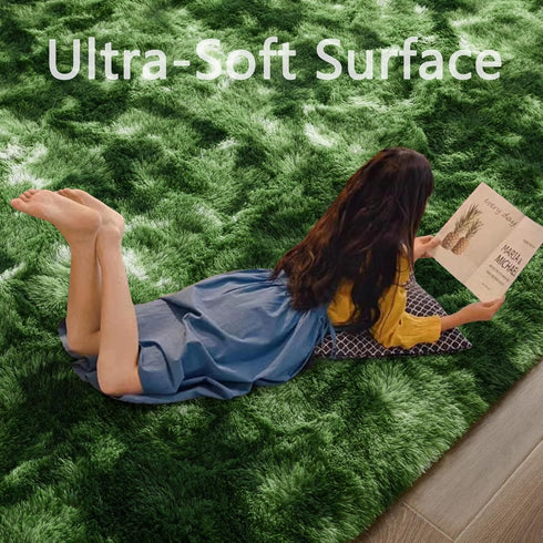 Larhom 5x8 Nuttumico Extra Large Fluffy Area Rug, Feet Modern Indoor Carpets for Living Room Bedroom, Plush High Pile