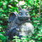 WONDER GARDEN Dragon Statue, Sleeping Dragon Figurines with Solar Light, Outdoor Waterproof Lawn Ornament Decor