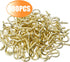 Aylifu 100 Pieces Ceiling Screw Hooks, 3/4 Inch Cup Hooks for Hanging Plants, Gold Screw-in Hooks