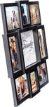 Malden International Designs The Love of a Family Dimensional Collage Picture Frame, Black, 8 Options, 6-4x6 & 2-4x4