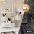 3-Tier Counter Countertop Rotating Bathroom Organizer, Vanity Tray for Makeup & Skincare, Spice Rack Storage