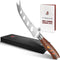 TUO Cheese Knife, Tomato Knife 5.5" - Serrated Blade, High Carbon German Steel, Multi-Use Non Stick Design, Pakkawood