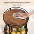 2 Countertop 10.2" 10.2" 10.4" Snughome Rotating Spice Rack, Tier Lazy Susan Organizer, Wood Kitchen Organizer, Brown