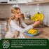 2-Pack Under Cabinet Banana Hook, Metal Hanger, Adhesive Foldable Banana Rack, Keep Bananas Fresh (White)