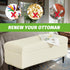 Ottoman Covers, Stretch Folding Storage Stool Slipcover Furniture Protector, Rectangle Bench Footstool Cover