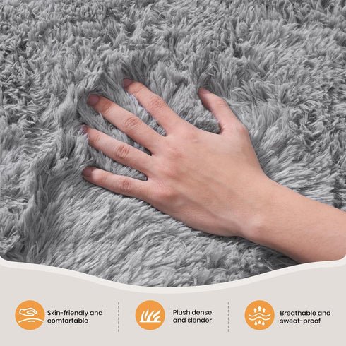 6x9 Zentavio Area Rugs for Living Room Large Rugs for Bedroom Carpet Fluffy Furry Soft Shag Aesthetic Plush High Pile