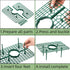 20 Pack 4 Pumtus Square Strawberry Supports, Strawberry Growing Rack with Sturdy Legs, Plastic Strawberry Plant Stand