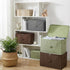 13 Closet ANMINY Storage Bins with Zipper Lids Qt Lidded Fabric Storage Boxes Baskets Cubes with Handles Collapsible