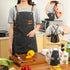 Tosewever Canvas Cross Back Chef Cotton Aprons for Men Women with Large Pockets for Cooking