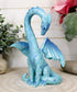 Ebros 5.5" Tall Valentine Cupid Love Blue Dragon Figurine - Romantic Male Dragon Collectible for Dungeons and Dragons