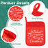 WILLBOND 12 Pieces Christmas Pot Holders, Funny Heat Resistant Oven Mitts for Baking Cooking (Christmas)