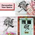 Vivegate Giant Rose Metal Art - Rose Flower Wall Decor for Living Room (Large - 17.5"X13.5")