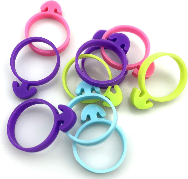 60 Pcs Reusable Pastry Bag Ties, Silicone Decoration Clips for Cake Piping, 15 Each Light Purple, Blue, Pink, Green