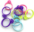 60 Pcs Reusable Pastry Bag Ties, Silicone Decoration Clips for Cake Piping, 15 Each Light Purple, Blue, Pink, Green