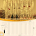 600LED 19.7ft 9.8ft, IP67 8 3 Ollny Curtain Lights x Waterproof Outdoor Curtain Rice Lights with Remote, Plug