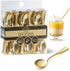 Posh Setting Plastic Mini Gold Spoons, 4 inch Disposable Dessert Spoon, Tiny Appetizer Spoon Golden (80 Pack)