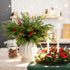 Watayo 60 14" Pcs Christmas Norfolk Pine Branches with Red Berry Stems, Artificial Greenery Norfolk Pine Stems Sprigs