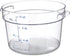 Carlisle FoodService Products Storplus Round Food Storage Container, 12 Quart, Clear, Stackable Design