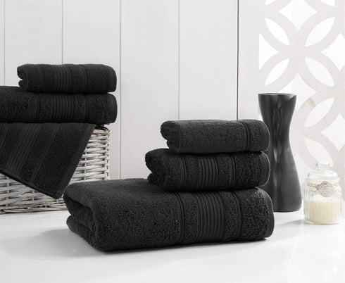 6-Piece Set, 100% Set 2 2 2 Qute Home Bath Towels Turkish Cotton Premium Quality Bathroom Towels, Soft and Absorbent