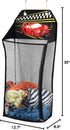 Store&Score Over The Door Hanging Kids LED Race Car Light-Up Laundry Hamper, Toy Chest, Metal Hooks
