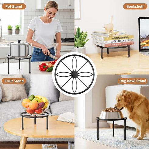 NQW 5 Pack Metal Plant Stand Indoor Outdoor,Indoor Plant Stands for Patio Rustproof,Heavy Duty Flower Pot Stands