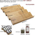 Angimio 8 Set 8" 16" Bamboo Spice Rack Drawer Organizer - Piece - or Wide