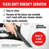 18.1 1 1/4 1 3/8 (32 35 mm), FUR-EEL Vacuum Crevice Tool, Extra Long in Flexible Attachment, Fits Round Hoses