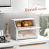 Countertop STDDRE Bread Box for Kitchen Bin Double Layer Bread Box Storage Container Extra Large Capacity Farmhouse