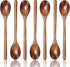 7PCS Wooden Spoons for Cooking, 9.3 Inch Large Ladles for Pasta, Mixing, Stirring, Baking, Cooking Utensils Set