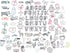 100 Count Skull Head Skeleton Shaped Paper Clips, White, Great for Collectors or Office Gift, Comes in Round Tin