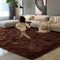 HOMORE Brown Rugs for Living Room, 5x8 Feet Fluffy Shag Area Rug