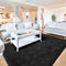 Terrug Black Fluffy Area Rug, 4x6 Ft Tie-Dyed Shag Throw Rug, Soft Machine Washable Plush Carpet for Girls Kids Room