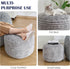 Room,Office,20"x 15",Light Round Pouf Ottoman,Corduroy Poufs with Memory Foam Filling for Foot Rest,Soft Footstool